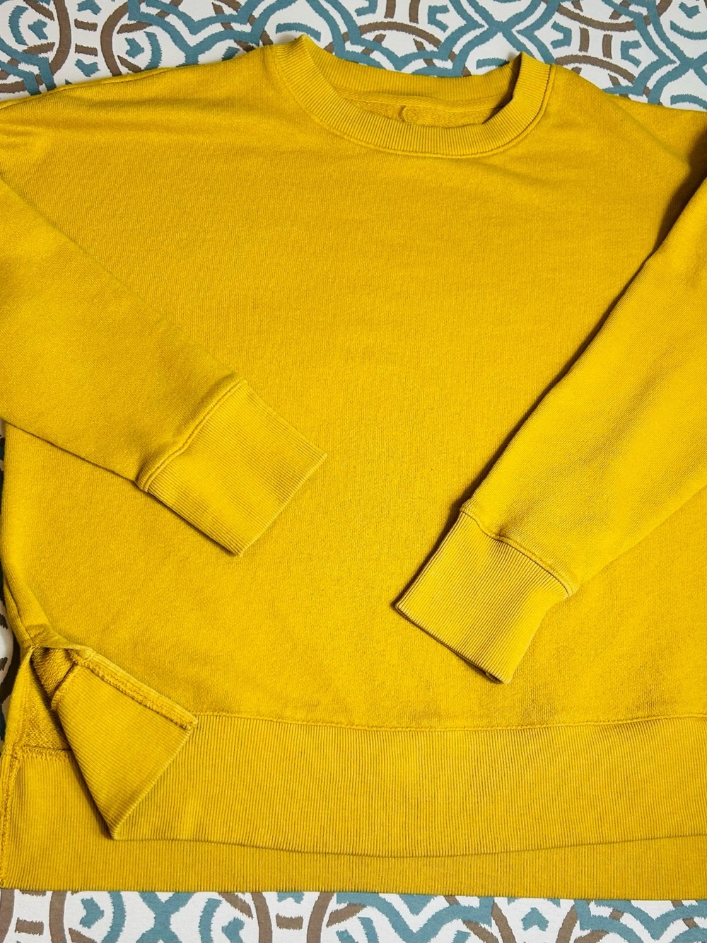 Time and Tru Yellow Crewneck Sweater